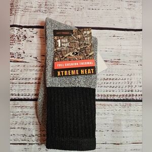 Mossy Oak Xtreme Heat Thermal Socks 1 Pair Full Cushion Size 10-13
